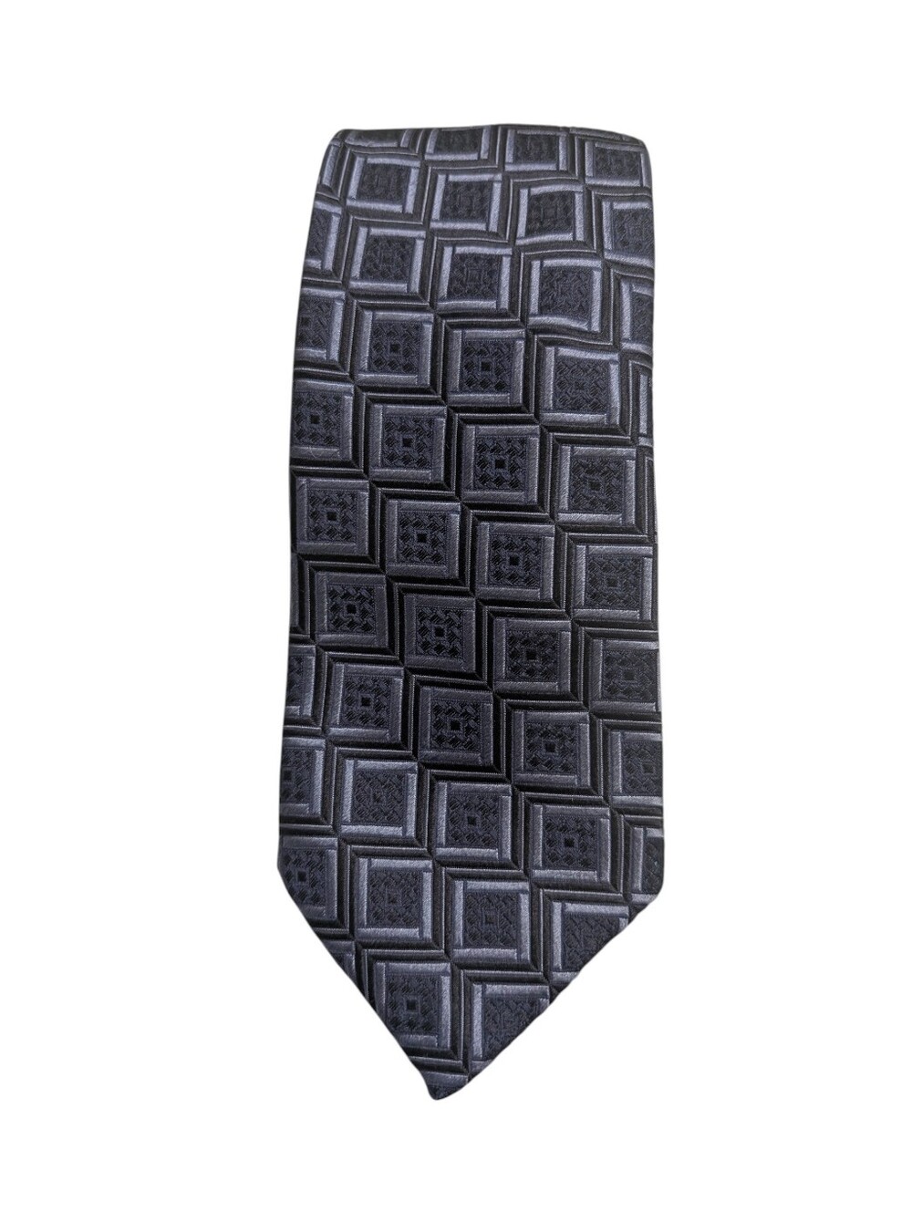 CANALI Men's Textured Geometric Silk Tie